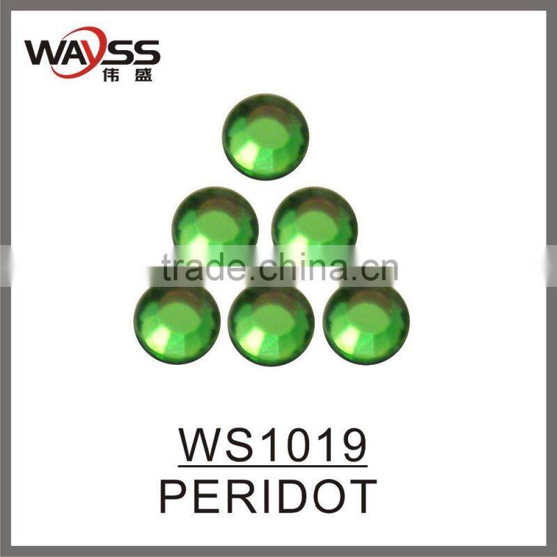 New Peridot Flat Colored Stones For Fashion Shoes