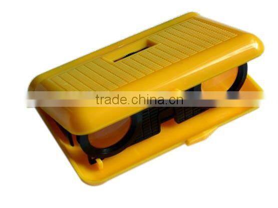 3x25 cassette toy binoculars/kids binoculars toy binoculars plastic binoculars