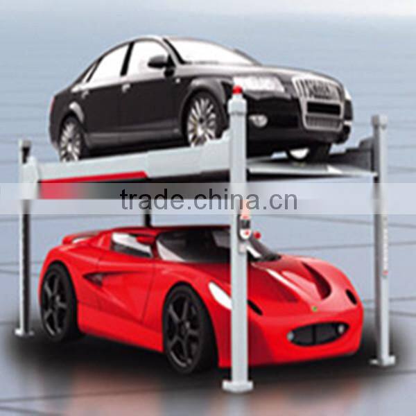 Advanced Underground 4 Pillars Stacker Parking Lift for Home