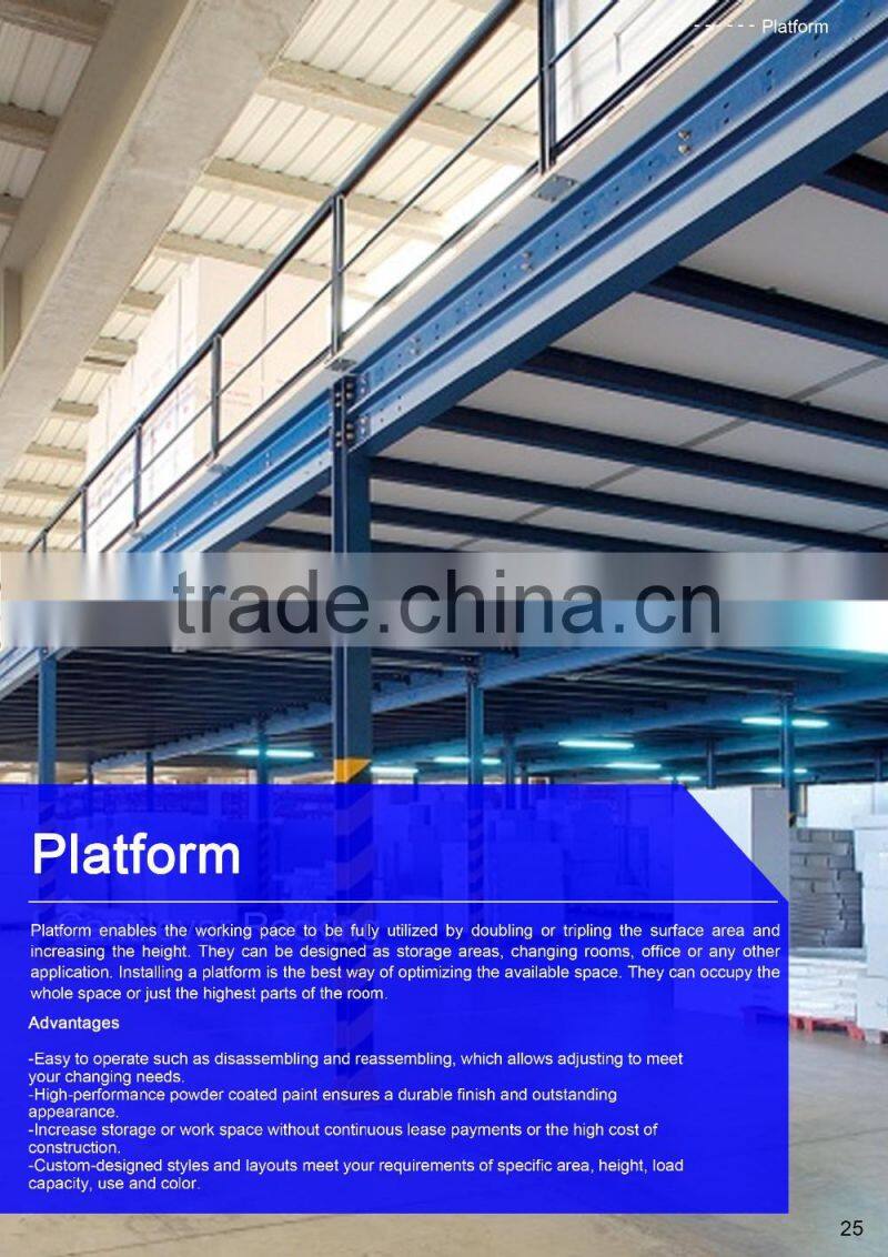 China Jracking Warehouse Work Steel Floor Platform