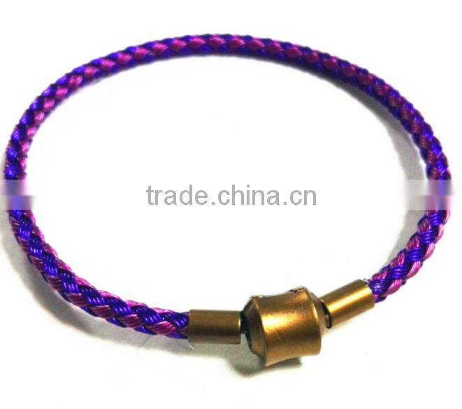 Newest 2016 woman popular braided stainless steel bracelets