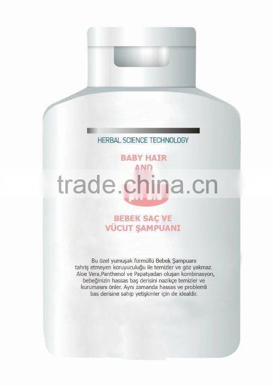 Baby shampoo with body wash enriched with chamomile essence