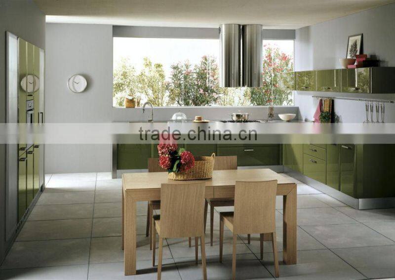 Modern lacquer kitchen cabinet mixed style
