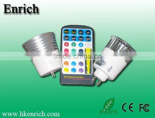 5w RGB Control e27 led spotlight