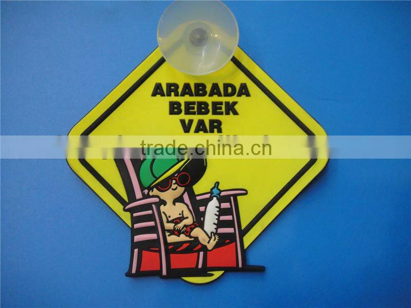 printing hard plastic baby on board car window sign