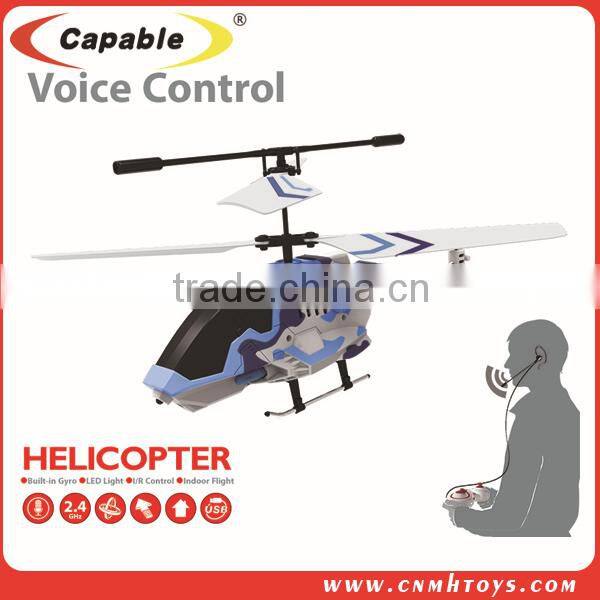 High quality 3 Channel RC toys voice control shooter helicopter