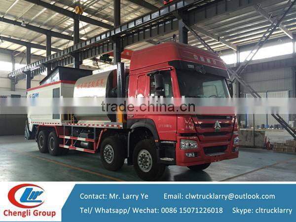 8x4 Sinotruck Howo 10m3 asphat tank 16m3 gravel tank asphalt synchronous chip sealer