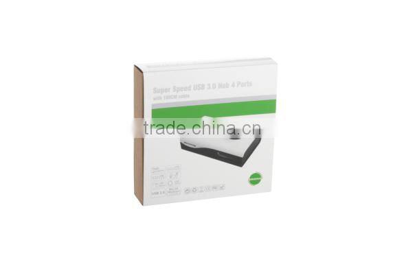 4 Ports USB 3.0 Hub With Power Adapter