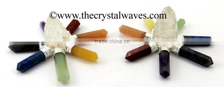 Crystal Quartz Conical Pyramid Crystal Pencil Energy Generator