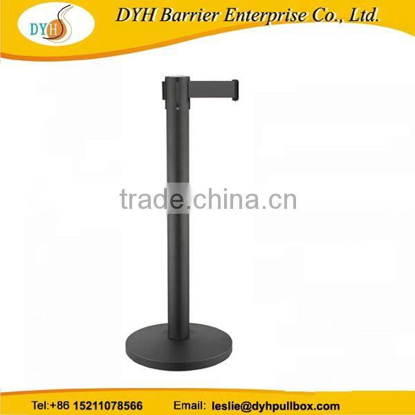 powder coating queue pole for airport insulation retractable barrier