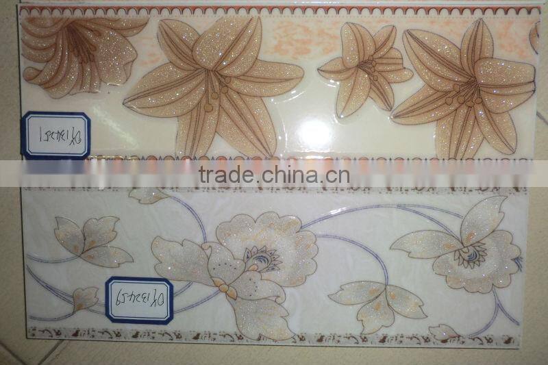 Flower design ceramic border tiles from China