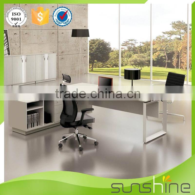2016 Modern Melamine Faced Chipboard Panel Office Furniture Boss Office Director And CEO Use Executive Desk China New Style