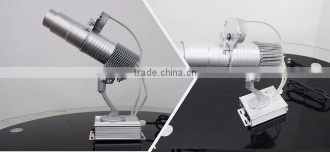 20W Desktop or Mountable LED Gobo Projector Advertising Logo Light (with Custom 1 Color Rotating Glass Gobos)