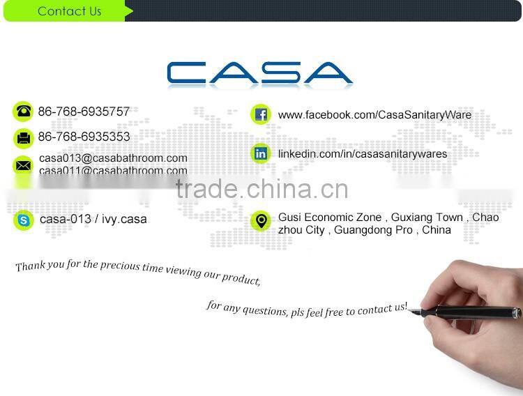 CUPC ceramic Single/Three faucet hole apartment size kitchen sinks