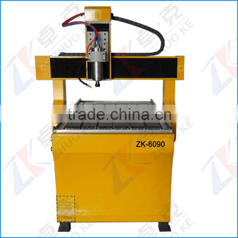cnc metal engraving machine with rotary axis (ZK-6090)