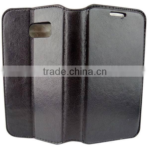 PU leather case for samsung galaxy s6 edge,fold leather case for samsung,card holder csae for samsung galaxy