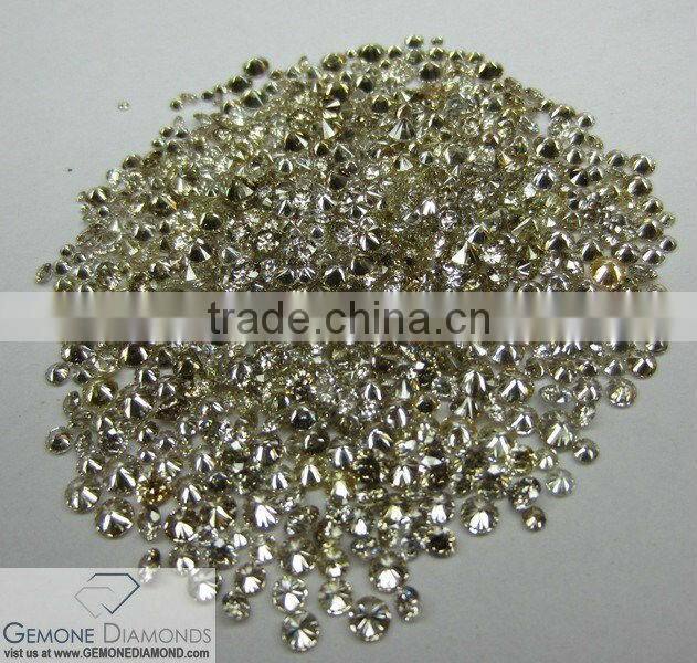 HIGH QUALITY 0.01 TO 0.15 MM SIZE NATURAL LOOSE LIGHT BROWN (TTLB) DIAMONDS FOR JEWELERY