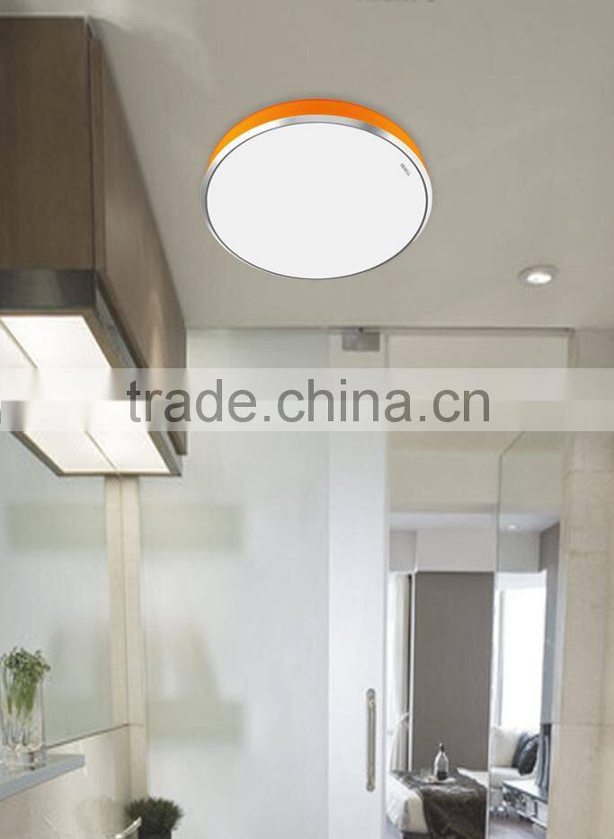 TIWIN 2015 High quality Energy Saving Red 15w 4000k Natural white Plastic bedroom Round led ceiling lamp