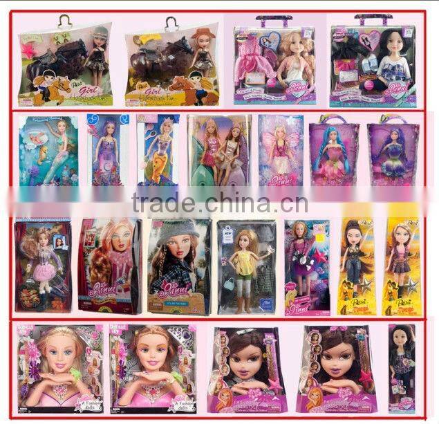 2013 Top super solid body light and music bump & go plastic doll