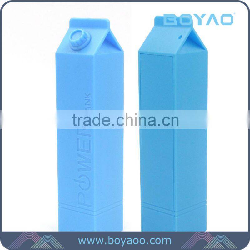 2016 Gift Hot Sale Milk Battery Portable Power Bank 2600mah