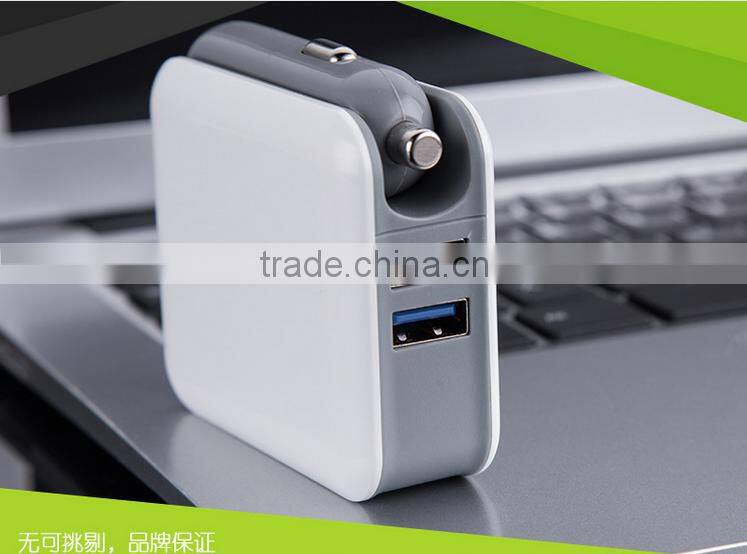 Fast Charging 2 In 1 Wall Charger Dual Car Charger With Retail Packaging