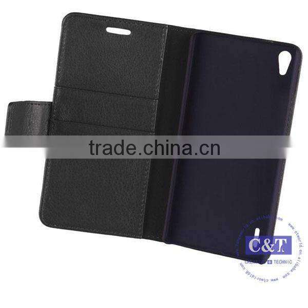 C&T Fashion new product customized flip case for huawei p7