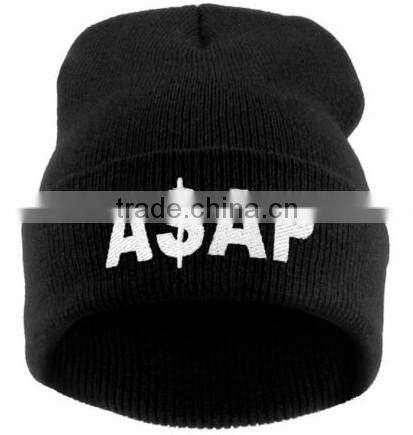 FREE Sample! wholesale knitted beanie hat with embroidery logo