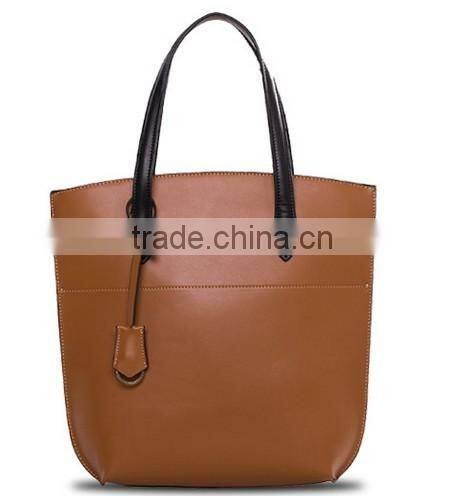Genuine leather designer lady fashion bag bag maker china women carrier bag tote purse