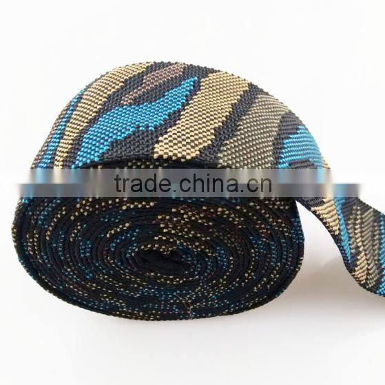 Wholesale jacquard ribbon nylon tape tubular webbing