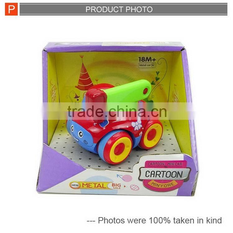Mini friction cartoon metal diecast models toy truck for kids