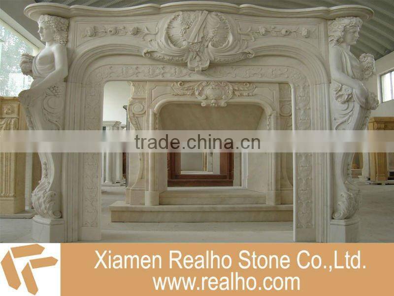 white marble fireplaces