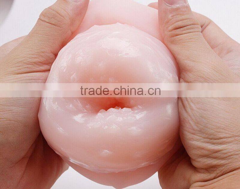 Virgin high simulation artificial silicone plastic sex toy rubber pussy for men
