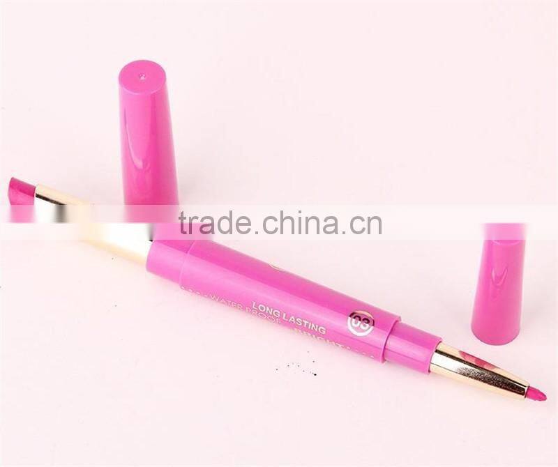 Music Flower Dual Purpose Lipstick&Lip Liner 12 Colors Waterproof Long Lasting Bright Colorful lipstick stick set