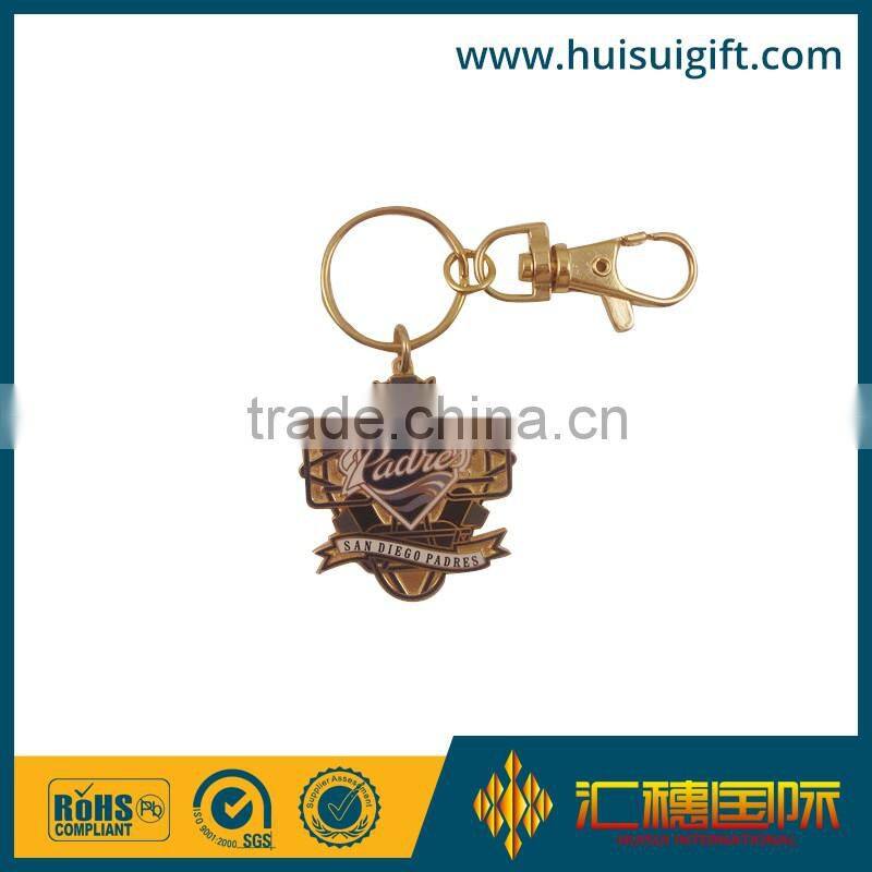 high quality promotional business medal design metal keychain