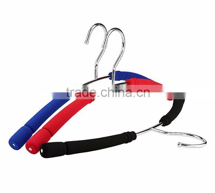 Strong Colorful Metal Clothes Hanger with Foam Padded, Non Slip