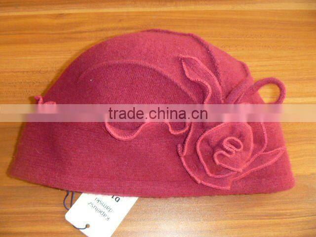 fashion women winter 100% wool beret hat