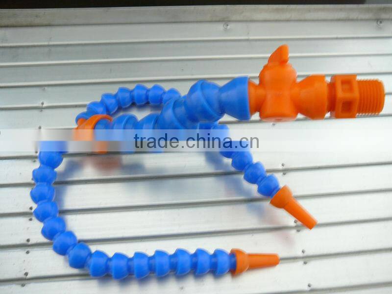 RUIAO flexible liquid gooseneck with 3-way tee cooling tube for glassworking machine