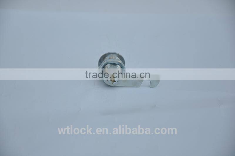 Zinc alloy file cabinet lock stainless steel finish blade cam lock