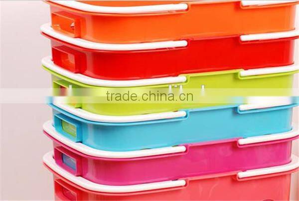 Plastic Storage Basket with Hole and Handle