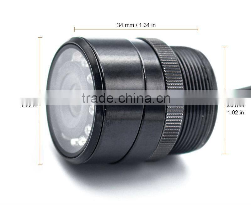 Wide Viewing Angle Waterproof Reversing Camera IR 7 LED Night Vision Car Rear View Camera CMOS imaging Sensor