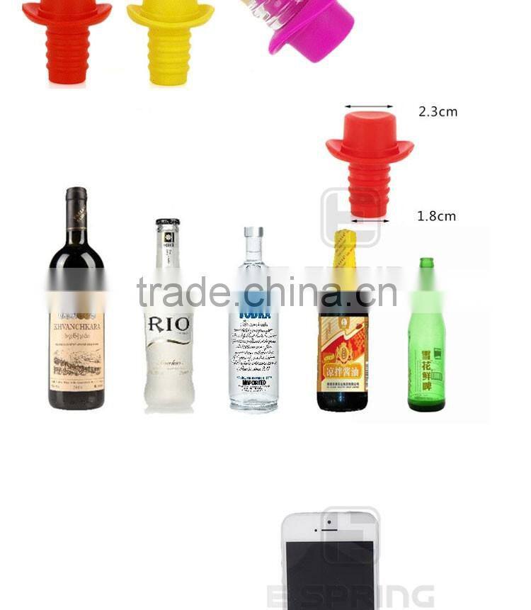 Non-spill Silicone Wine stopper