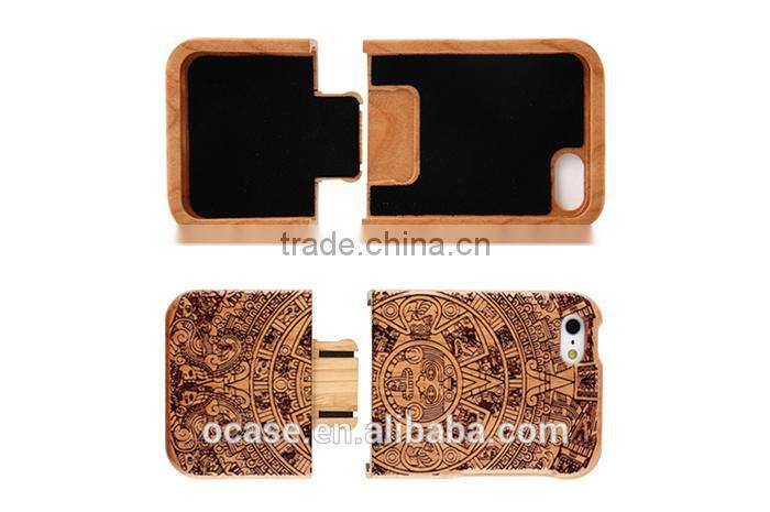 Special Calender Engraving phone case wood cover for IPhone 6/6s/6 plus