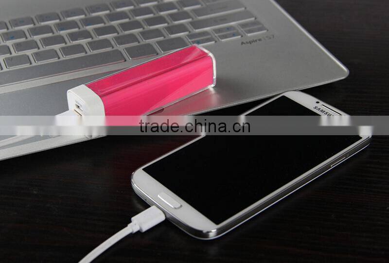 2015 Best Selling Products Lipstick Power Bank 2600mah