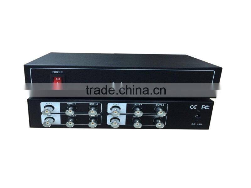 BRIAR 4x8out AHD video splitter device 4in8out Video Amplifier support AHD camera