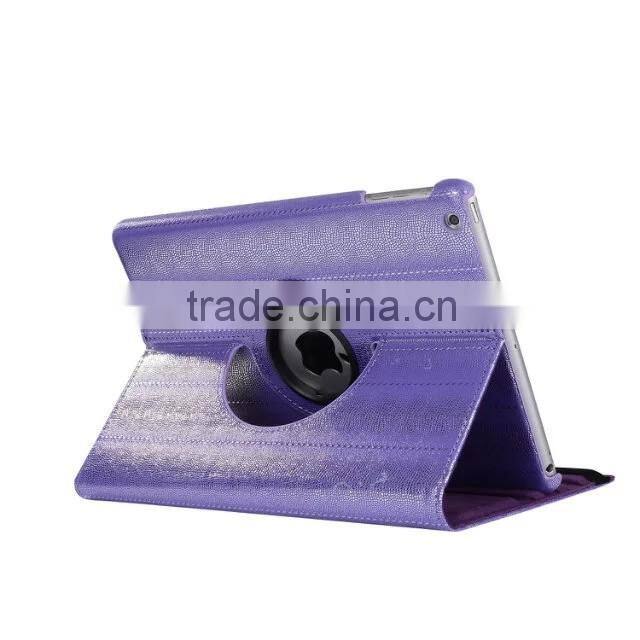 Hot selling factory price for ipad case flip leather stand case 360 degree rotating cover case