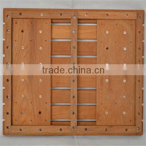 teak wooden shower room mat FSC approved
