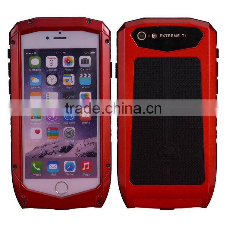 New Anti-Waterproof Metallic Case for iPhone 6 6S Shockproof Cover Casing for iPhone 6