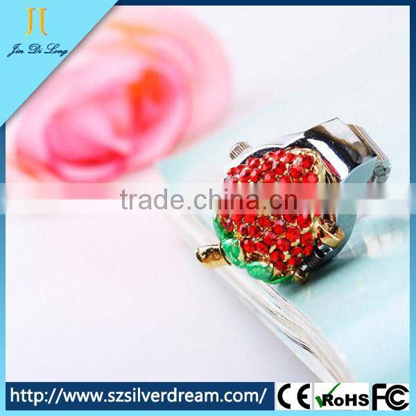 Fashion lovely strawberry jewelry girl's quartz brand watches