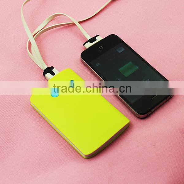 2016 new design ultra slim 5V 1A promotional 4000mah mobile solar power bank