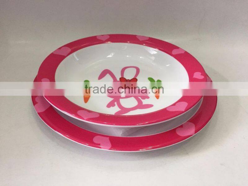 Melamine Kids set Plastic Dinnerware Set